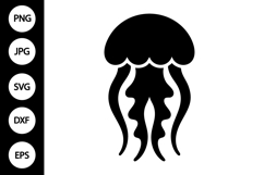 Jellyfish Silhouette SVG Product Image 1