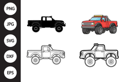 Off Road Truck SVG, Off Road Truck Clipart Product Image 1