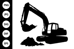 Excavator Silhouette SVG Product Image 1