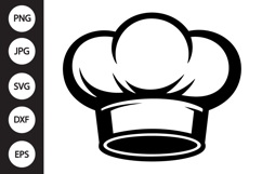 Chef Hat Silhouette SVG Product Image 1