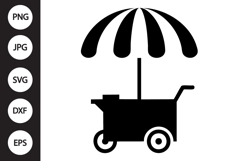Ice Cream Cart SVG Product Image 1