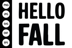 Hello Fall SVG Product Image 1