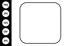 Rounded Square SVG Product Image 1