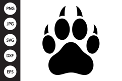 Wolf Paw Print SVG Product Image 1