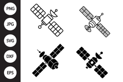 Satellite SVG, Satellite Clipart Product Image 1