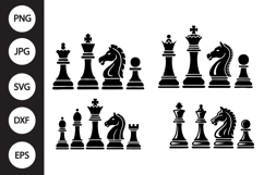 Chess Pieces SVG, Chess Pieces Clipart Product Image 1