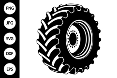 Tractor Tire SVG Product Image 1