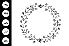 Bee Wreath SVG Product Image 1