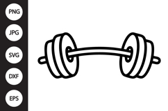 Barbell SVG Product Image 1