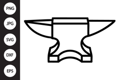Anvil Outline SVG, Coloring Page Product Image 1