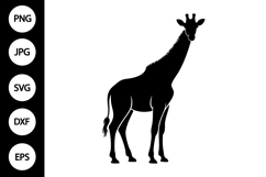 Giraffe Silhouette SVG Product Image 1