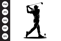 Golfer Swing SVG Product Image 1