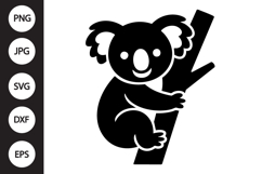 Koala Silhouette SVG Product Image 1