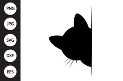 Peeking Cat SVG Product Image 1