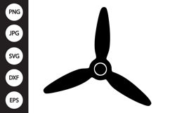 Airplane Propeller SVG Product Image 1