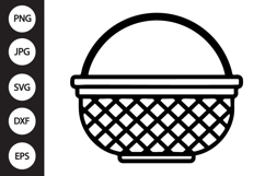 Wicker Basket SVG Product Image 1