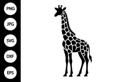Giraffe Silhouette SVG Product Image 1