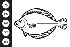 Flounder Fish SVG Product Image 1