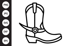 Cowboy Boot SVG Product Image 1