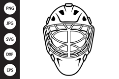 Hockey Goalie Mask SVG Product Image 1
