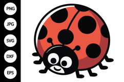 Ladybug Clipart SVG Product Image 1