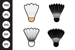 Badminton Shuttlecock SVG, Badminton Shuttlecock Clipart Product Image 1