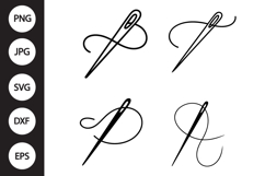 Sewing Needle SVG, Sewing Needle Clipart Product Image 1