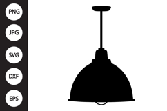 Industrial Pendant Light SVG Product Image 1