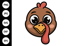 Turkey Face SVG Product Image 1