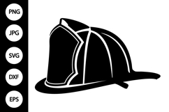 Fireman Hat Silhouette SVG Product Image 1