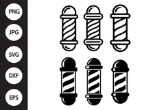 Barber Pole SVG, Barber Pole Clipart Product Image 1