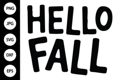 Hello Fall SVG Product Image 1