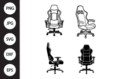 Gaming Chair SVG, Gaming Chair Clipart Product Image 1