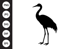 Crane Bird SVG Product Image 1