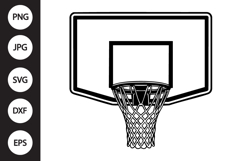 Basketball Hoop SVG Product Image 1