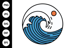Wave Circle SVG Product Image 1