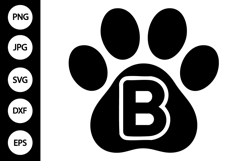 Paw Alphabet SVG Product Image 1
