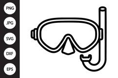 Diving Mask SVG Product Image 1