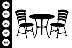 Chairs and Table SVG Product Image 1