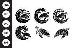 Sea Turtle SVG, Sea Turtle Clipart Product Image 1