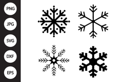 Snowflake SVG, Snowflake Clipart Product Image 1