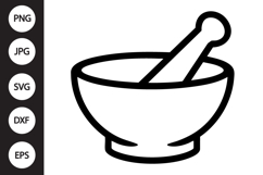 Mortar And Pestle SVG Product Image 1
