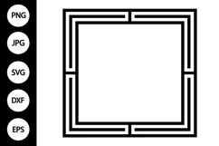 Square Double Frame SVG Product Image 1
