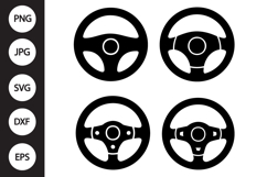 Steering Wheel SVG, Steering Wheel Clipart Product Image 1