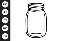 Mason Jar SVG Product Image 1