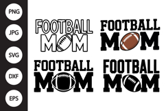 Football Mom SVG, Football Mom Clipart Product Image 1