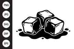 Melted Ice Cubes SVG Product Image 1