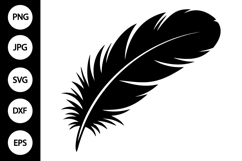 Feather Silhouette SVG Product Image 1