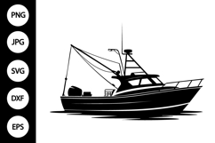 Fishing Boat SVG Product Image 1