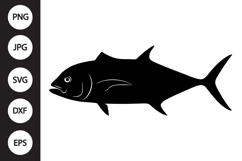 Giant Trevally Fish SVG Product Image 1